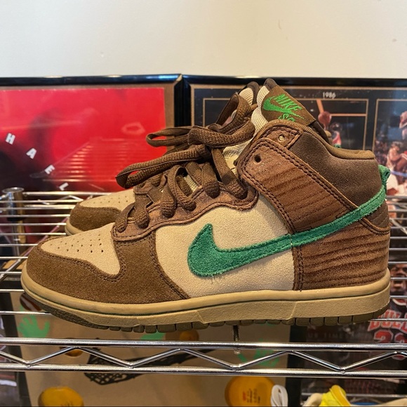Nike, Dunk SB High, Tweed Green - Picture 3 of 7